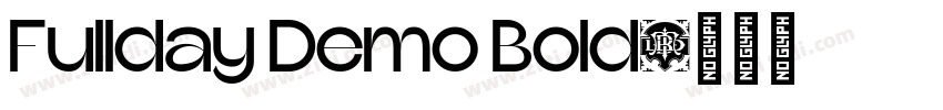 Fullday Demo Bold字体转换